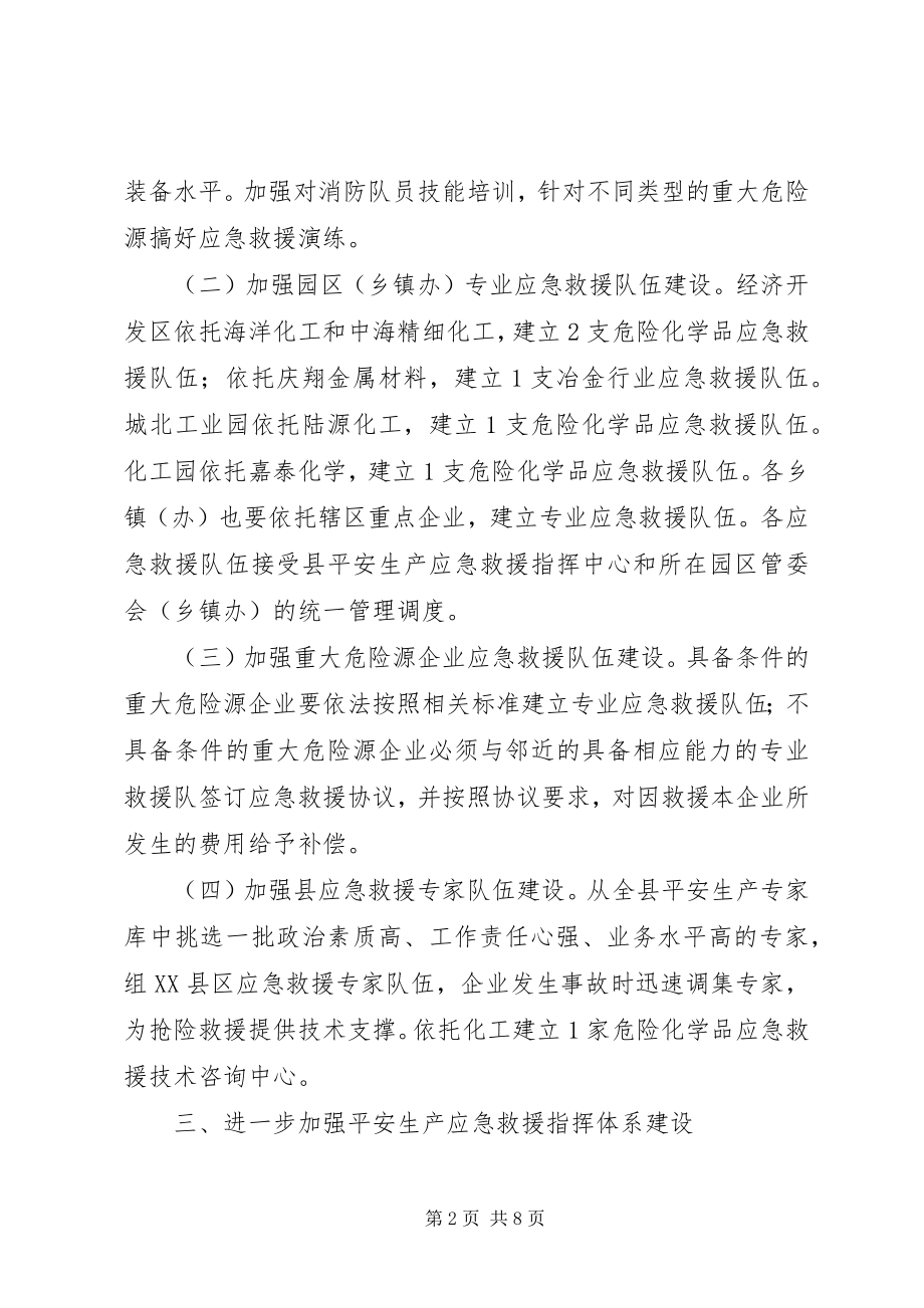 2023年县区危险源企业应急救援建设意见.docx_第2页