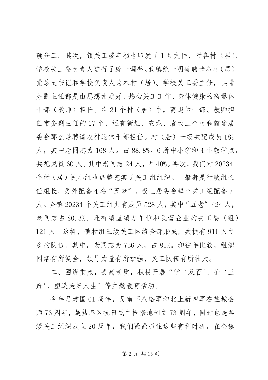 2023年镇关工委工作汇报.docx_第2页