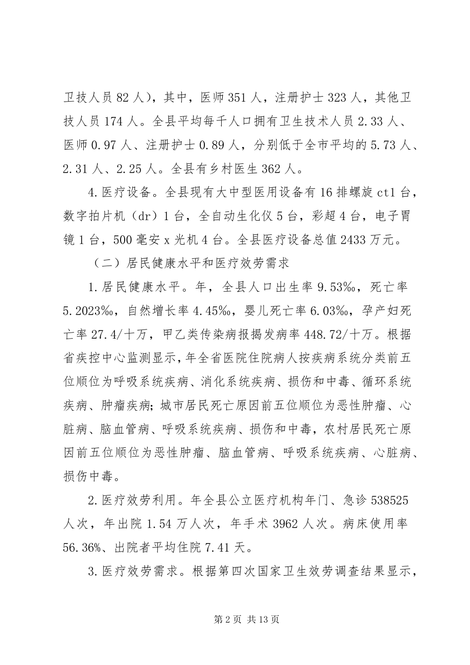 2023年全县医疗机构发展计划.docx_第2页