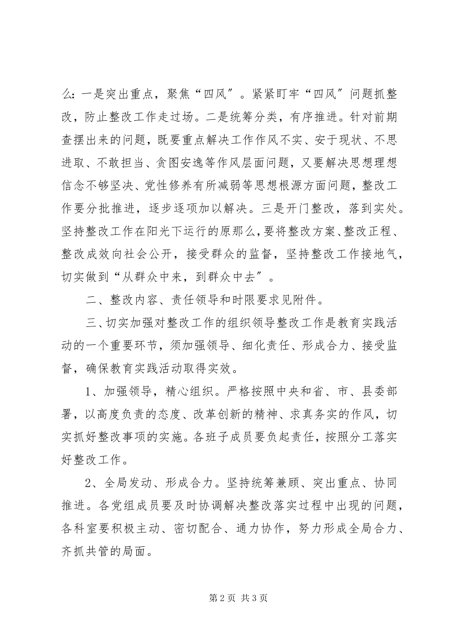 2023年协作办党组群众路线实践整改方案.docx_第2页