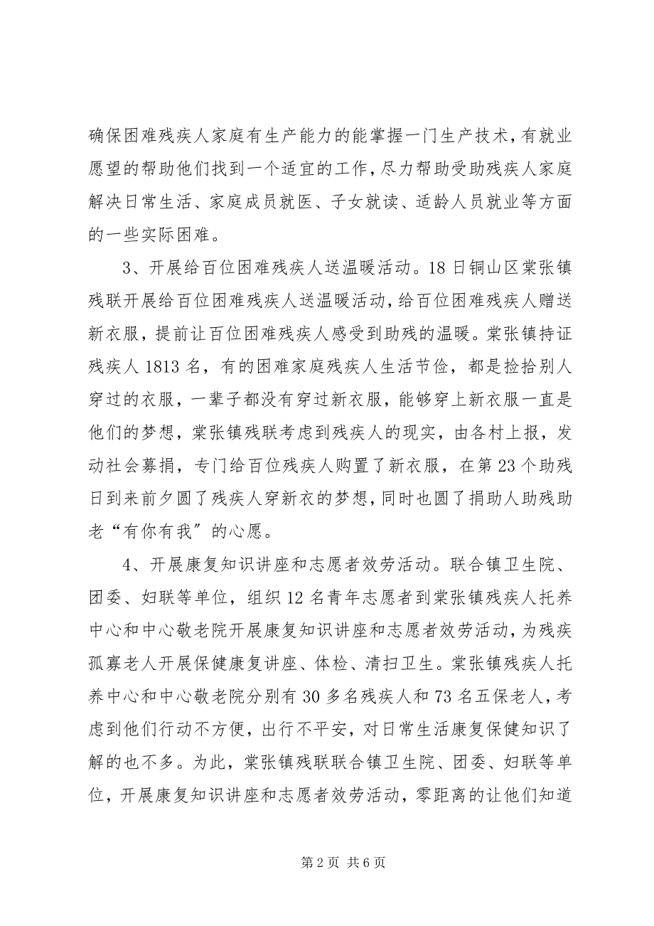 2023年xx镇助残日活动总结.docx_第2页