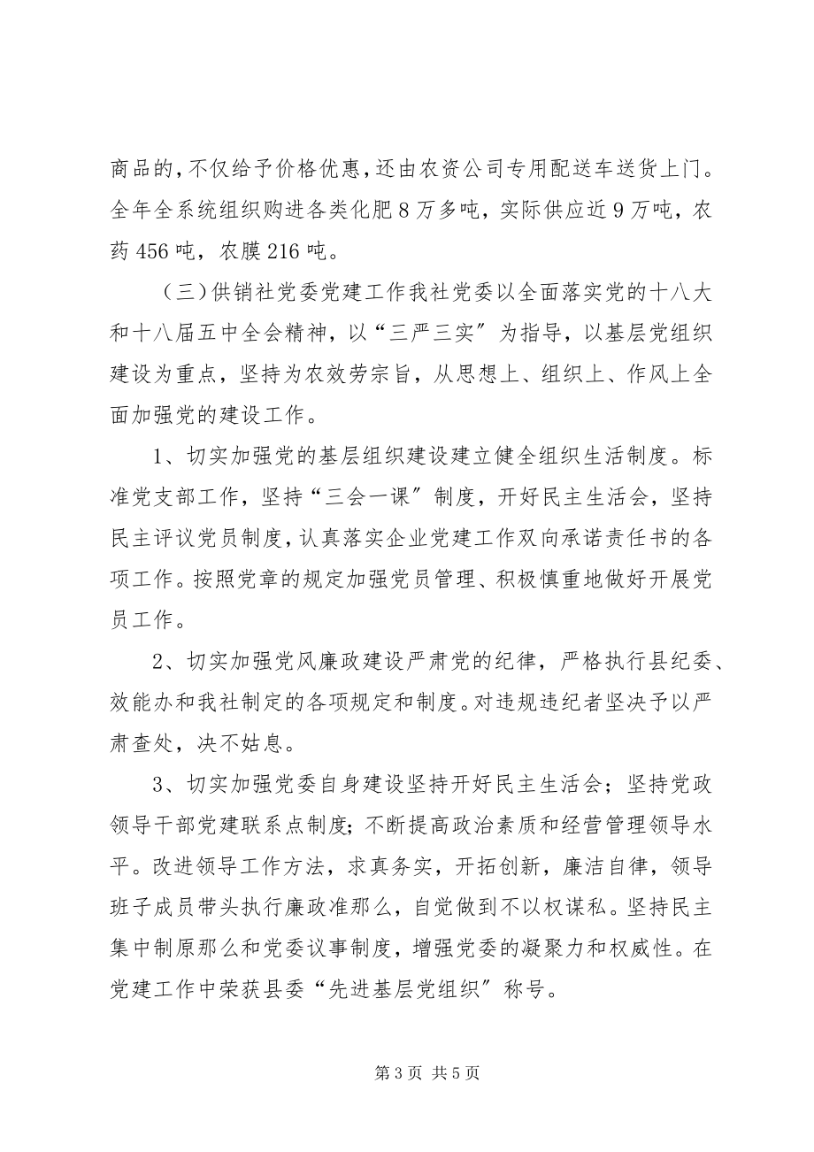 2023年乡镇供销社年度工作总结和工作计划.docx_第3页