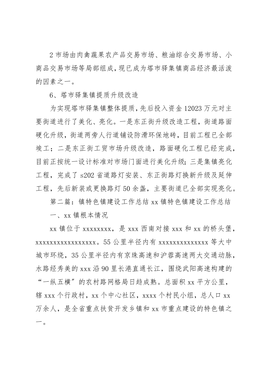 2023年东山镇省际边界区域特色镇建设工作总结.docx_第3页