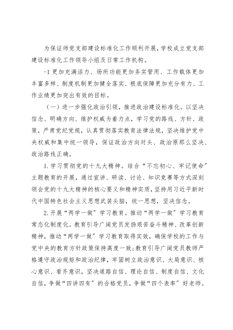 2023年党支部标准化建设实施方案1.docx_第2页