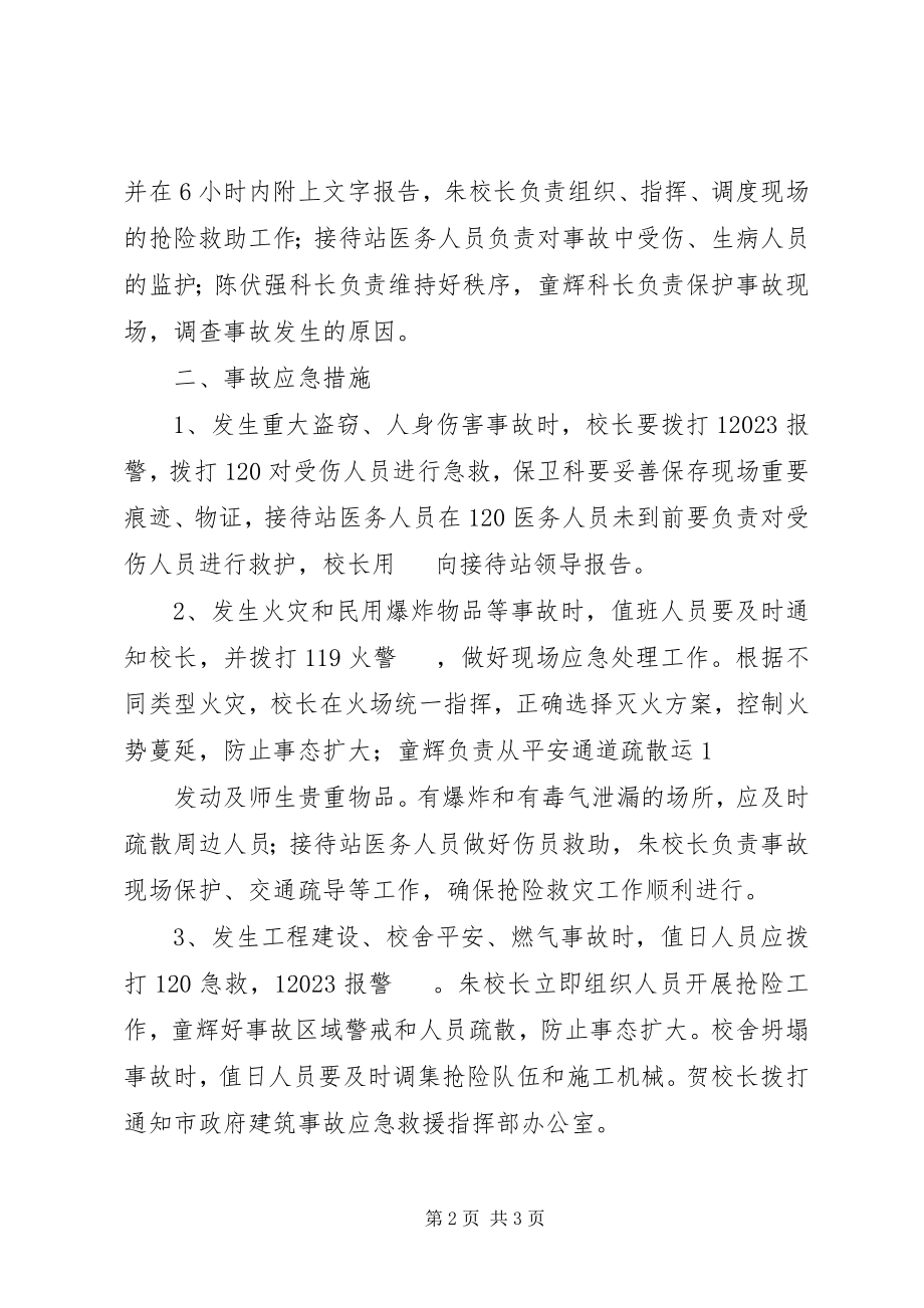 2023年档案室突发性事件处置应急预案.docx_第2页