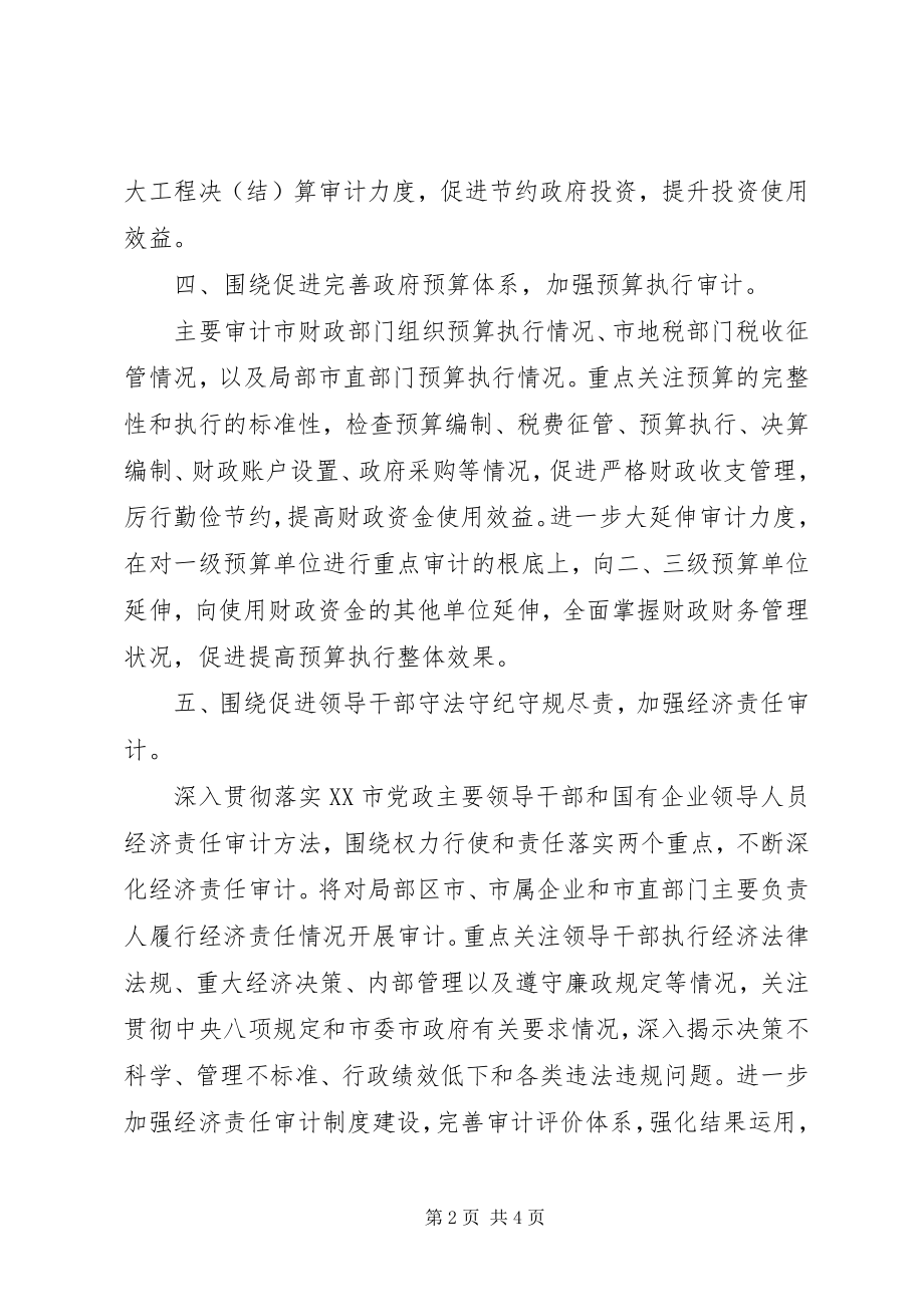 2023年市审计局度工作计划.docx_第2页