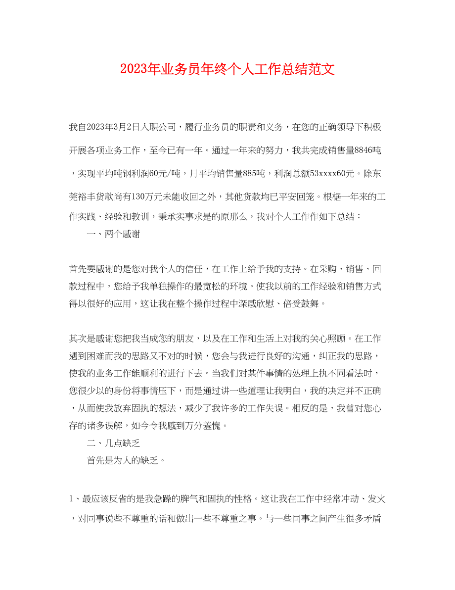 2023年业务员终个人工作总结.docx_第1页