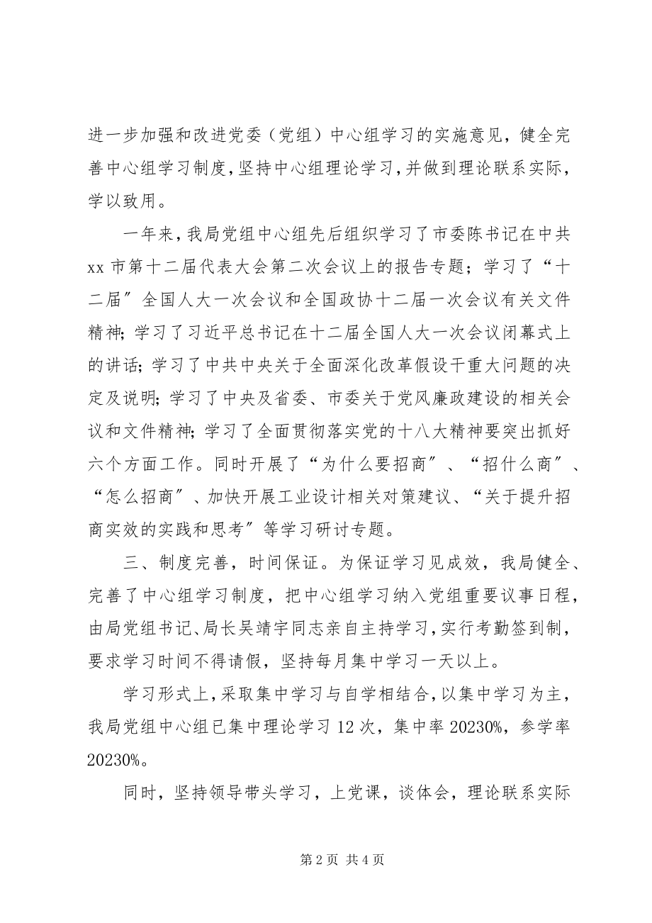 2023年投资促进局党组年度学习总结.docx_第2页