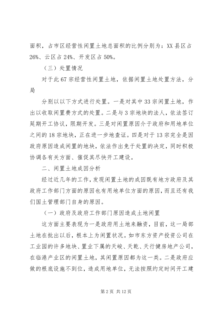 2023年闲置土地基本情况及今后工作建议.docx_第2页