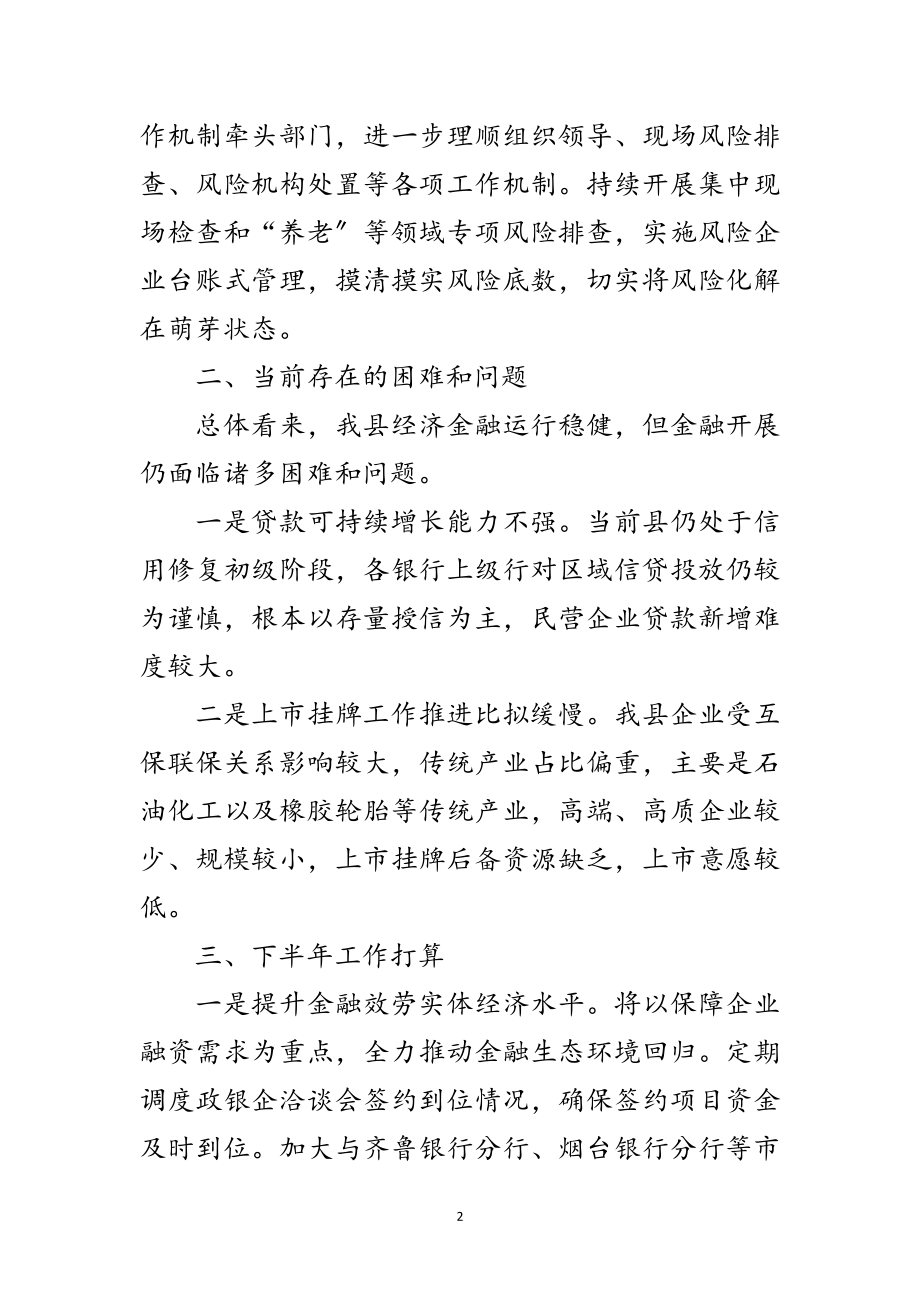 2023年金融监管局下半年工作打算范文.doc_第2页