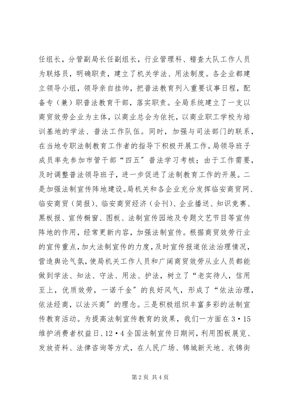 2023年二五依法治市四五普法教育工作总结.docx_第2页