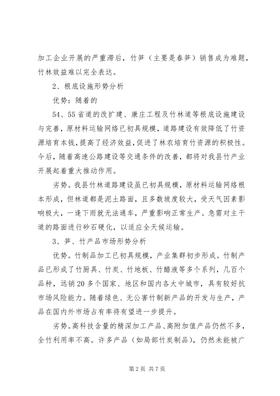 2023年对加快庆元竹产业转型升级的几点思考.docx_第2页