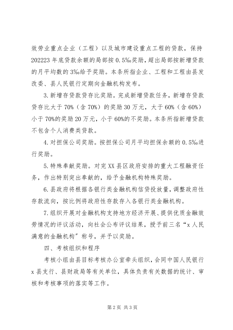 2023年县政府关于金融机构考核的意见.docx_第2页