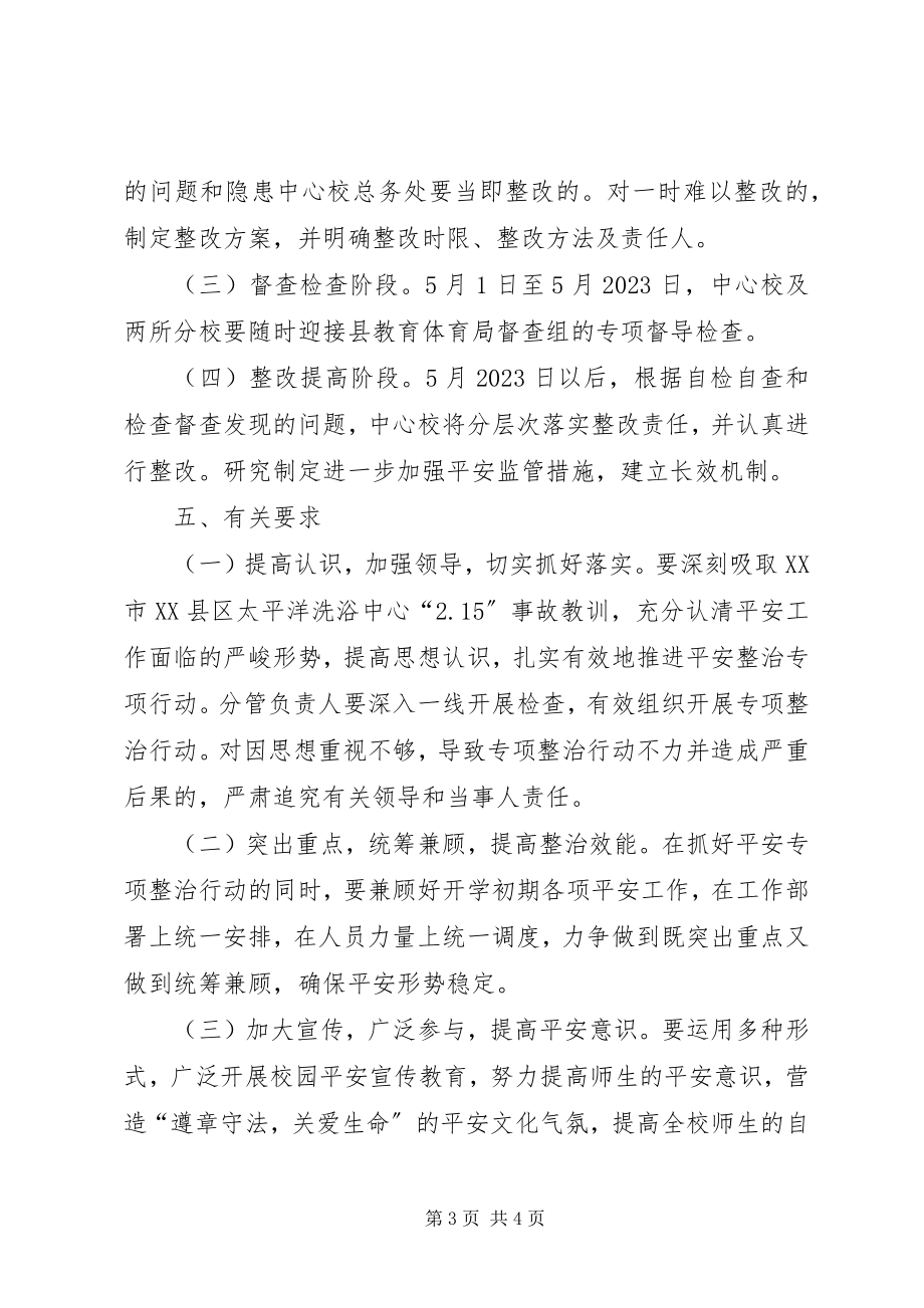 2023年人员密集场所安全专项整治行动总结.docx_第3页