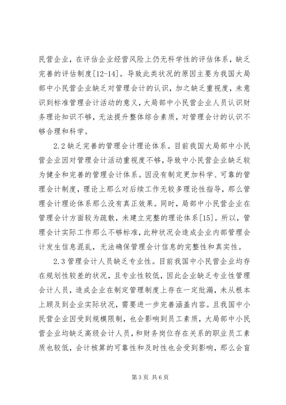 2023年管理会计在中小民营企业的应用.docx_第3页