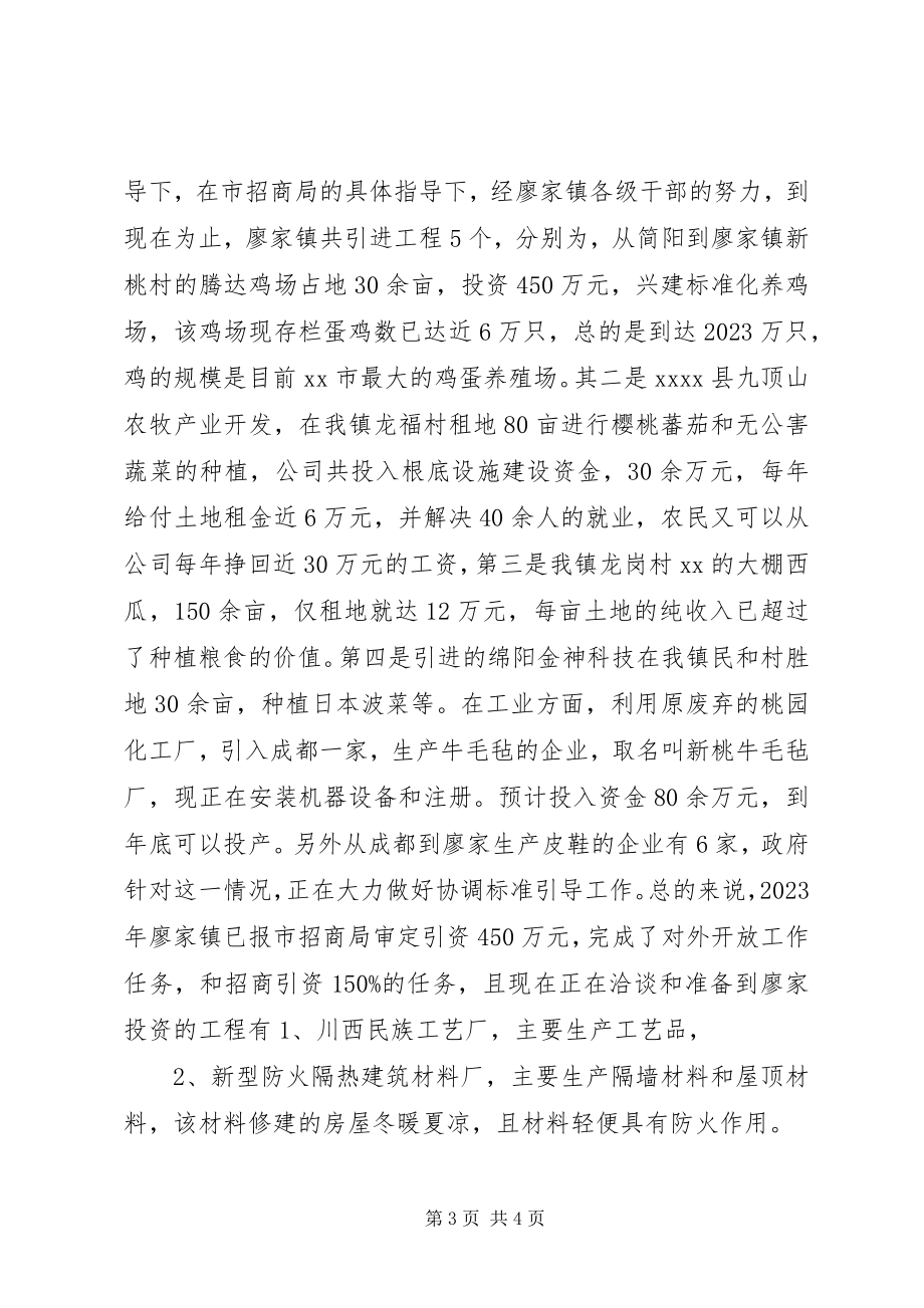 2023年对外开放招商引资工作的情况汇报.docx_第3页