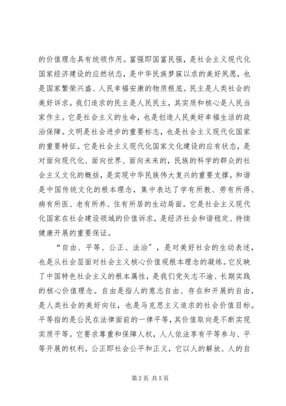 2023年学习和践行社会主义核心价值观.docx_第2页