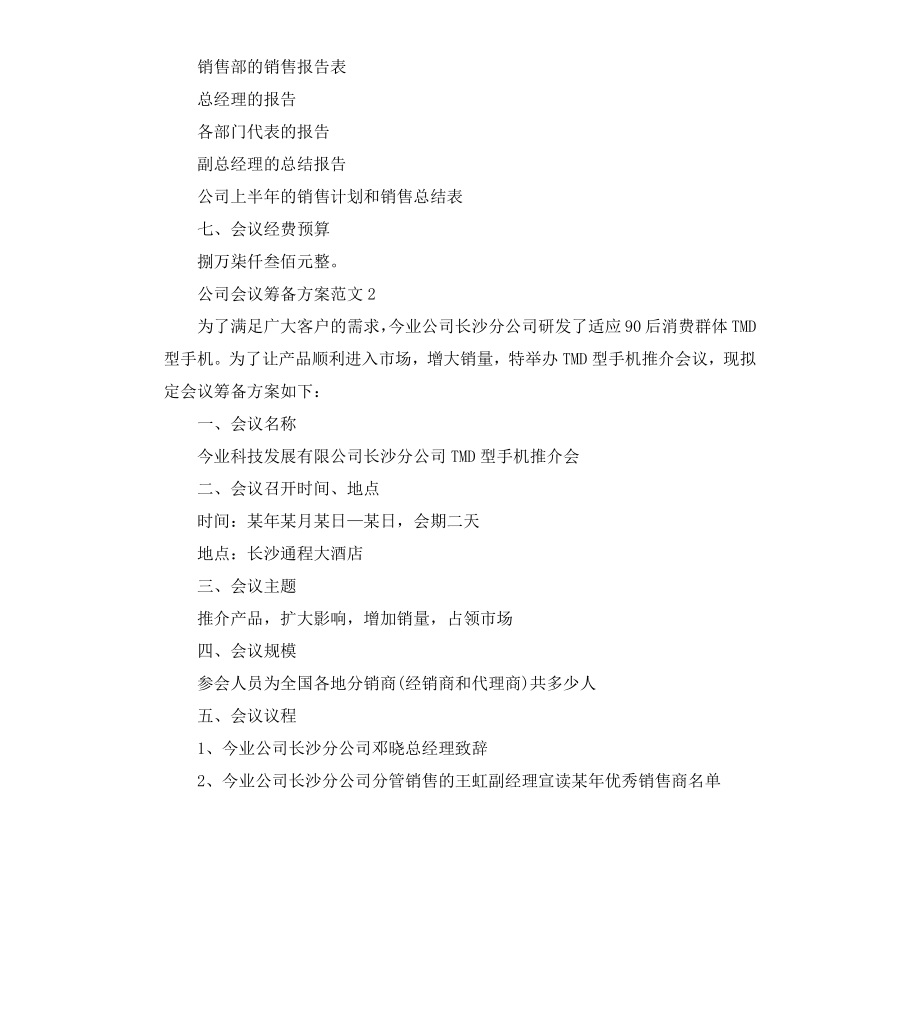 公司会议筹备方案.docx_第2页