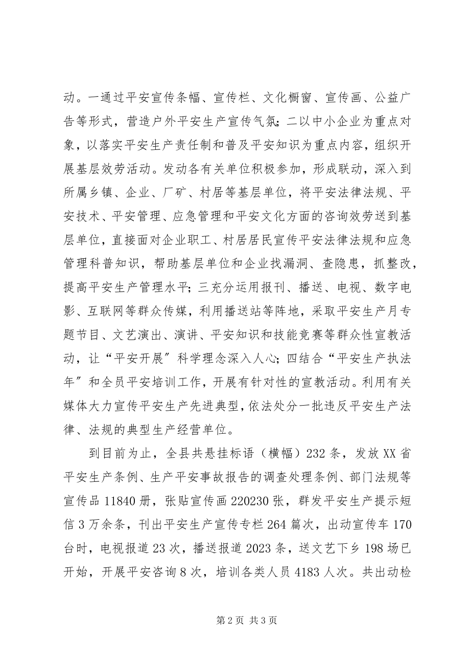 2023年县安全生产月活动总结.docx_第2页