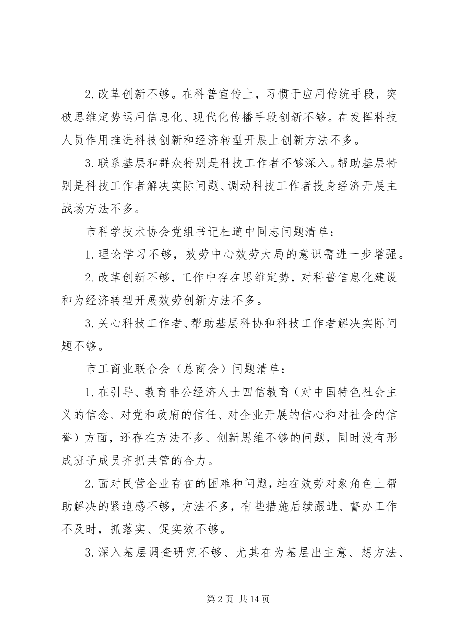 2023年干部不作为慢作为乱作为问题自查清单.docx_第2页