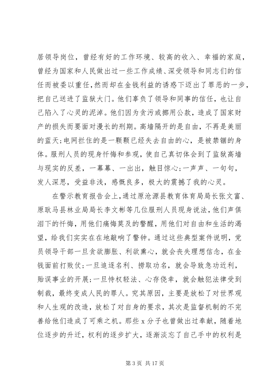 2023年警示教育心得体会五篇警示教育心得体会六篇.docx_第3页