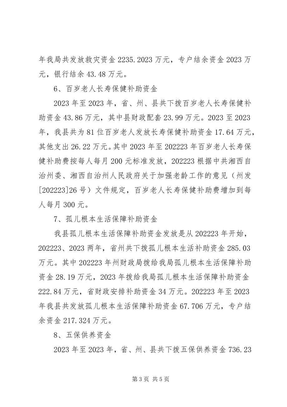 2023年民政专项资金审计汇报材料.docx_第3页