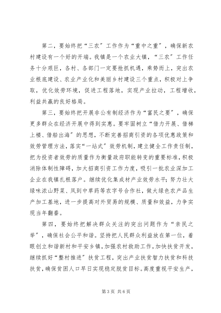 2023年镇党委书记在农村工作会议上的总结致辞.docx_第3页