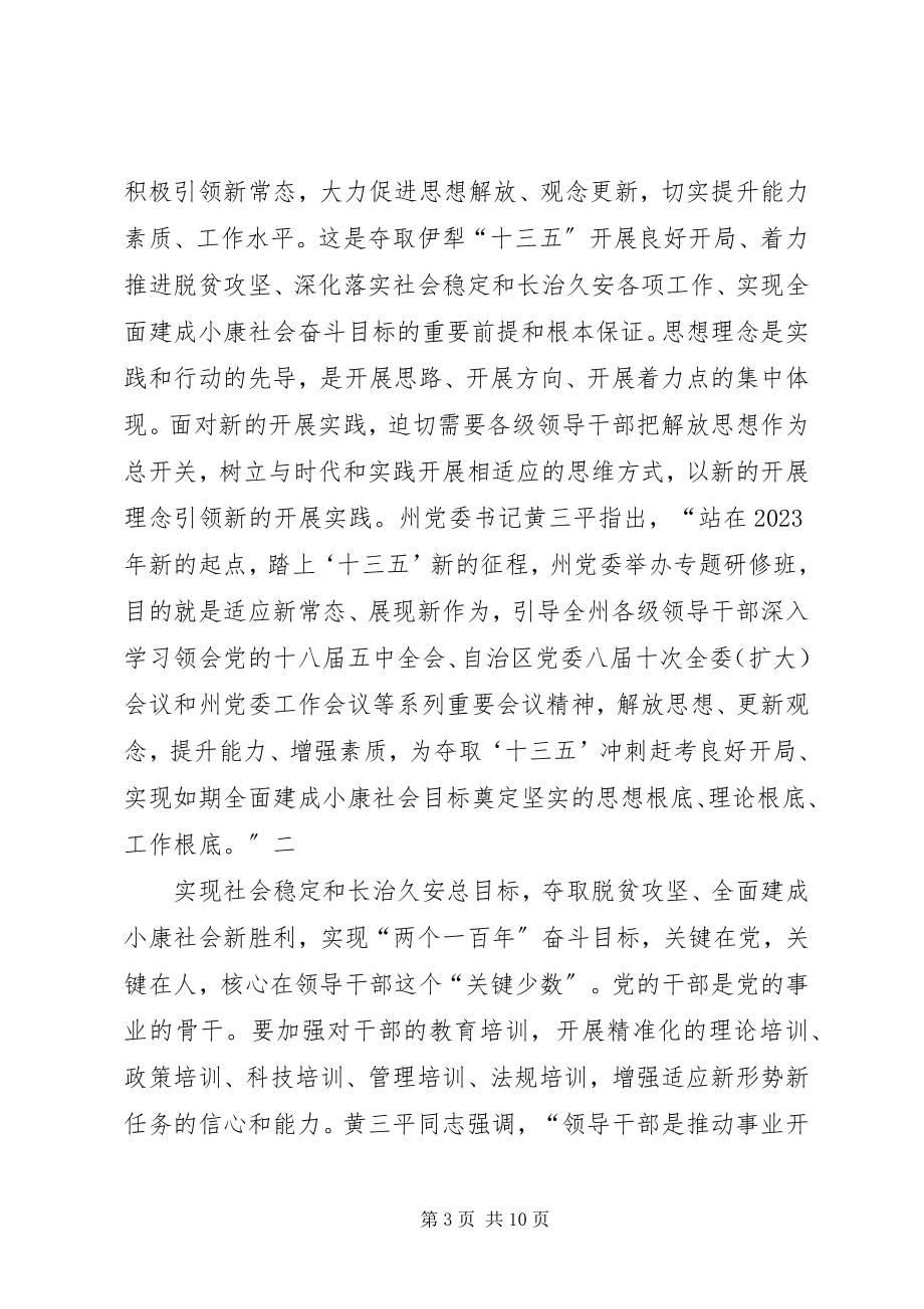 2023年认识新常态适应新常态引领新常态组织落实情况汇报.docx_第3页