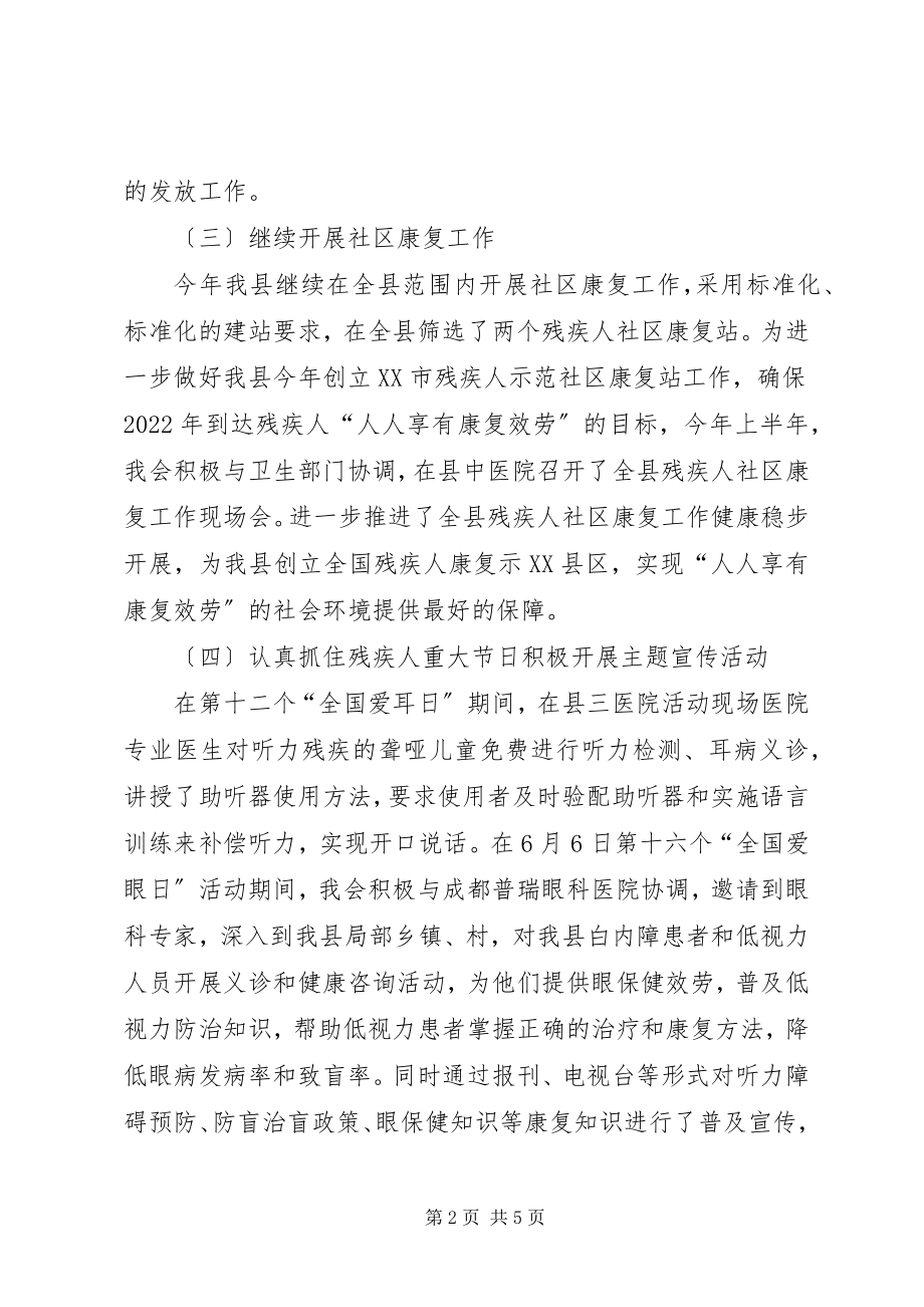 2023年残疾人上半年工作总结.docx_第2页