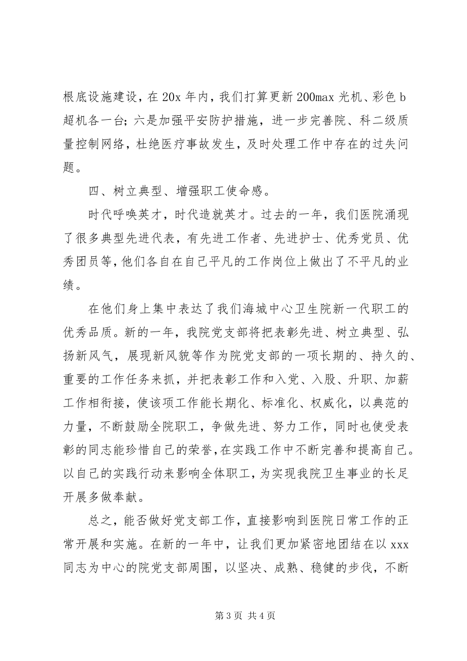 2023年卫生院党支部的工作计划.docx_第3页