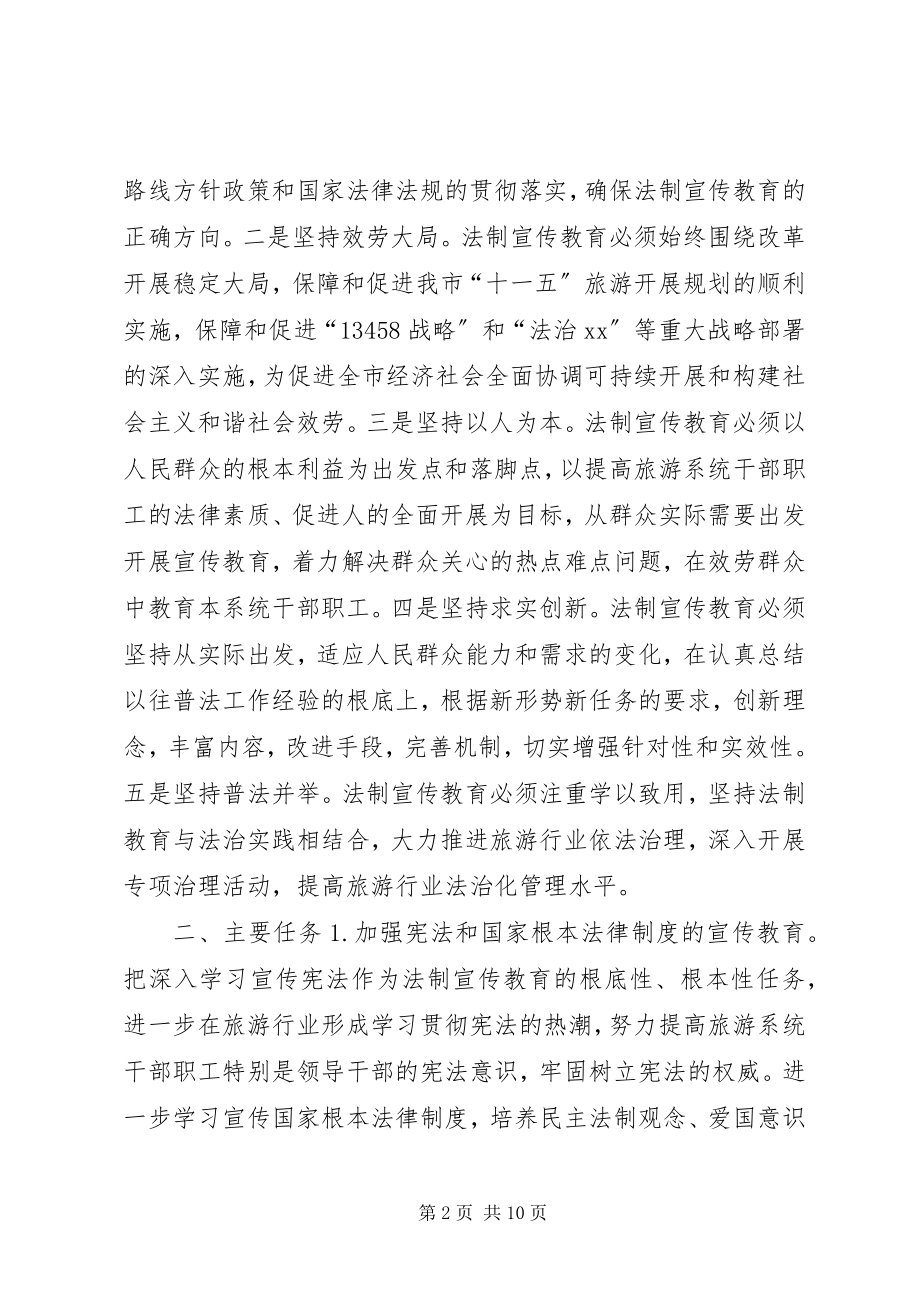 2023年市旅游系统五五普法规划法制宣传教育第五个五.docx_第2页