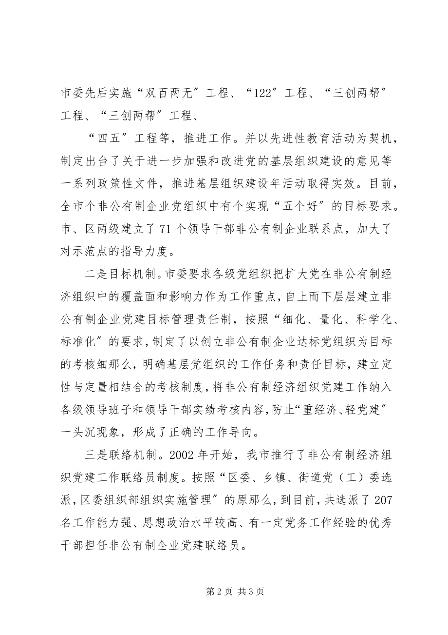 2023年XX市采取措施切实加强和改进新经济组织党建工作.docx_第2页