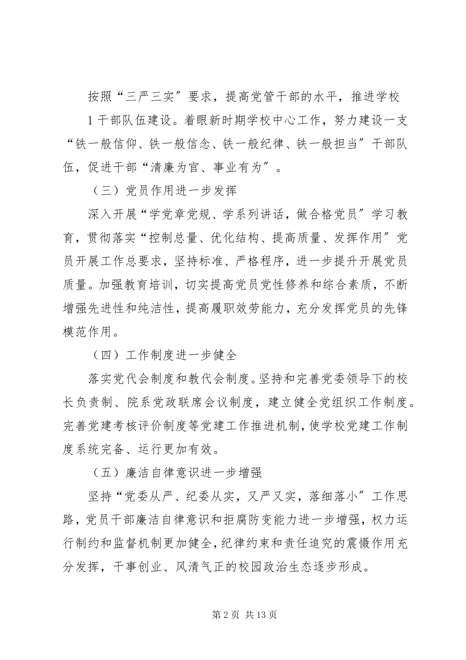 2023年XX学院“十三五”党建工作规划新编.docx_第2页