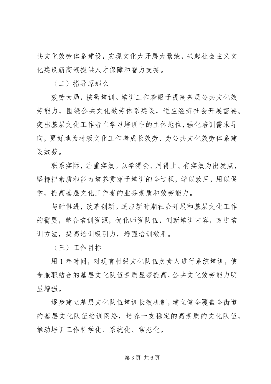 2023年公共文化培训服务实施方案.docx_第3页