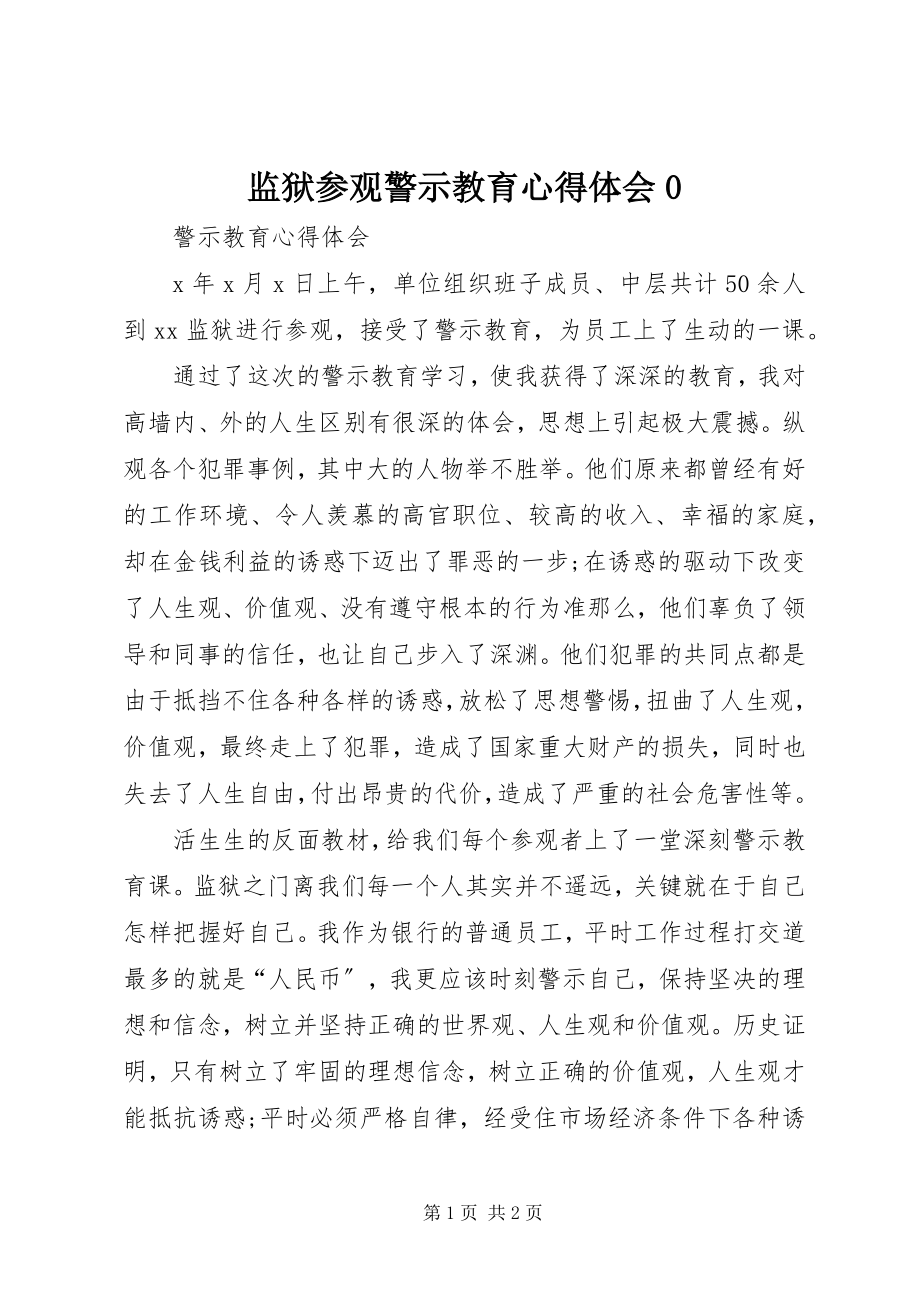 2023年监狱参观警示教育心得体会0.docx_第1页