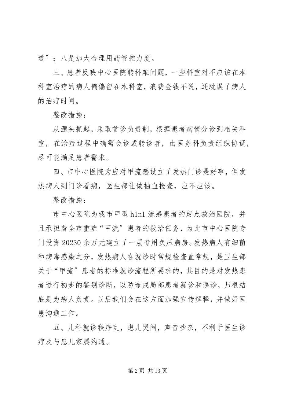 2023年卫生局民主评议政风行风整改工作总结.docx_第2页