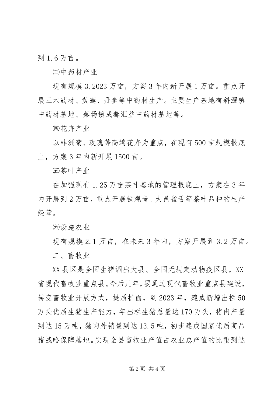 2023年XX县区现代农业产业发展规划新编.docx_第2页