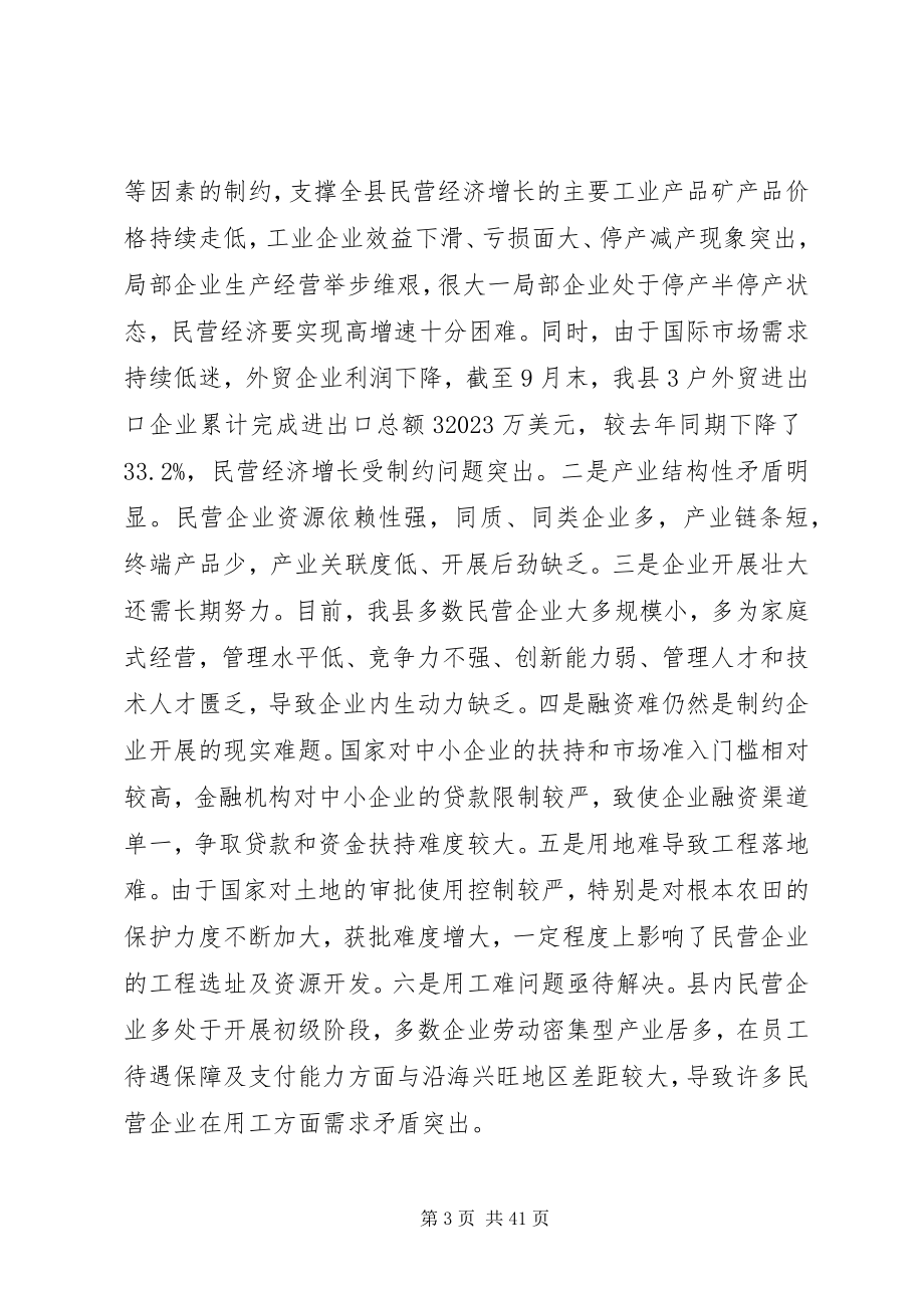 2023年民营经济工作会议致辞3篇.docx_第3页