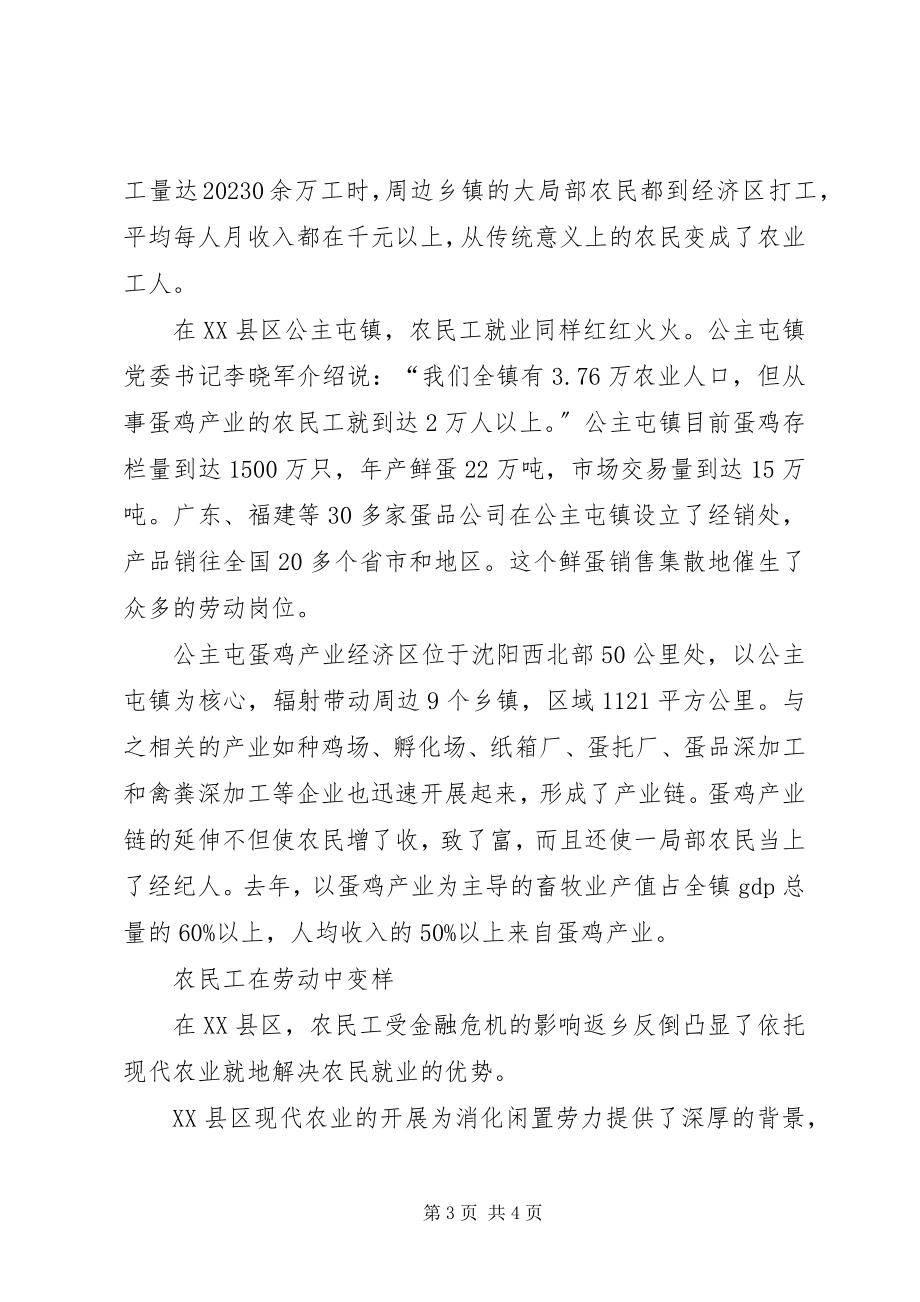 2023年农业安置农民工经验交流材料.docx_第3页