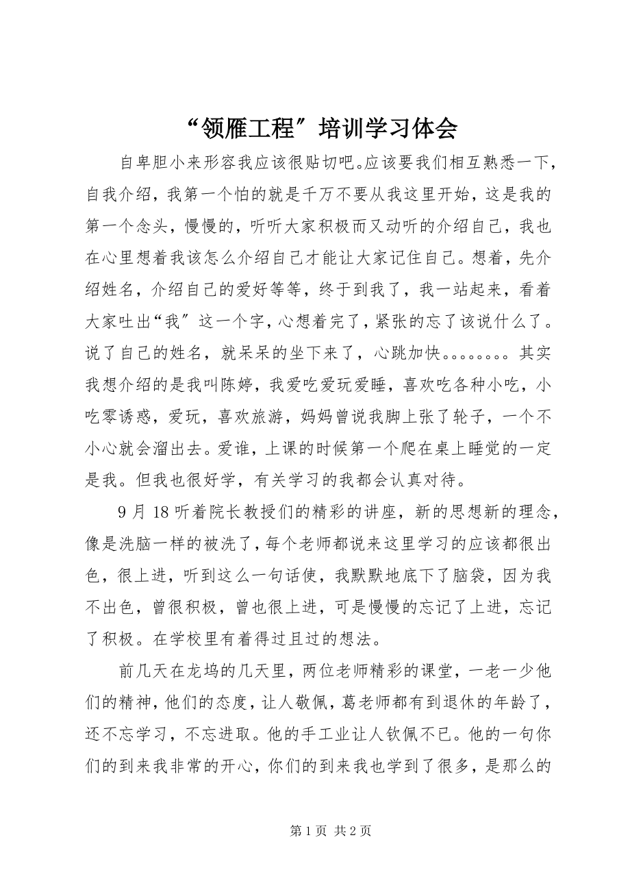 2023年领雁工程培训学习体会.docx_第1页