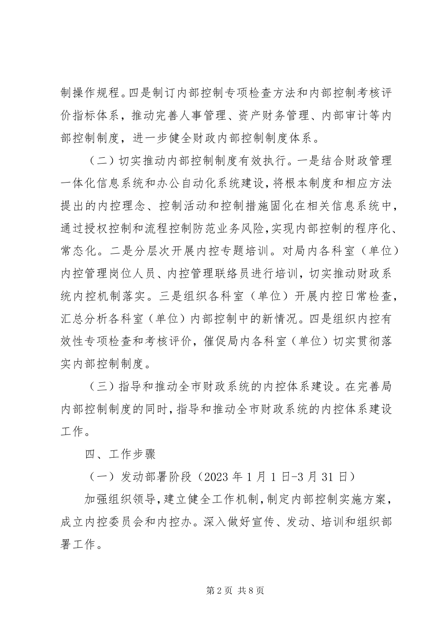 2023年行政事业单位内部控制工作计划.docx_第2页