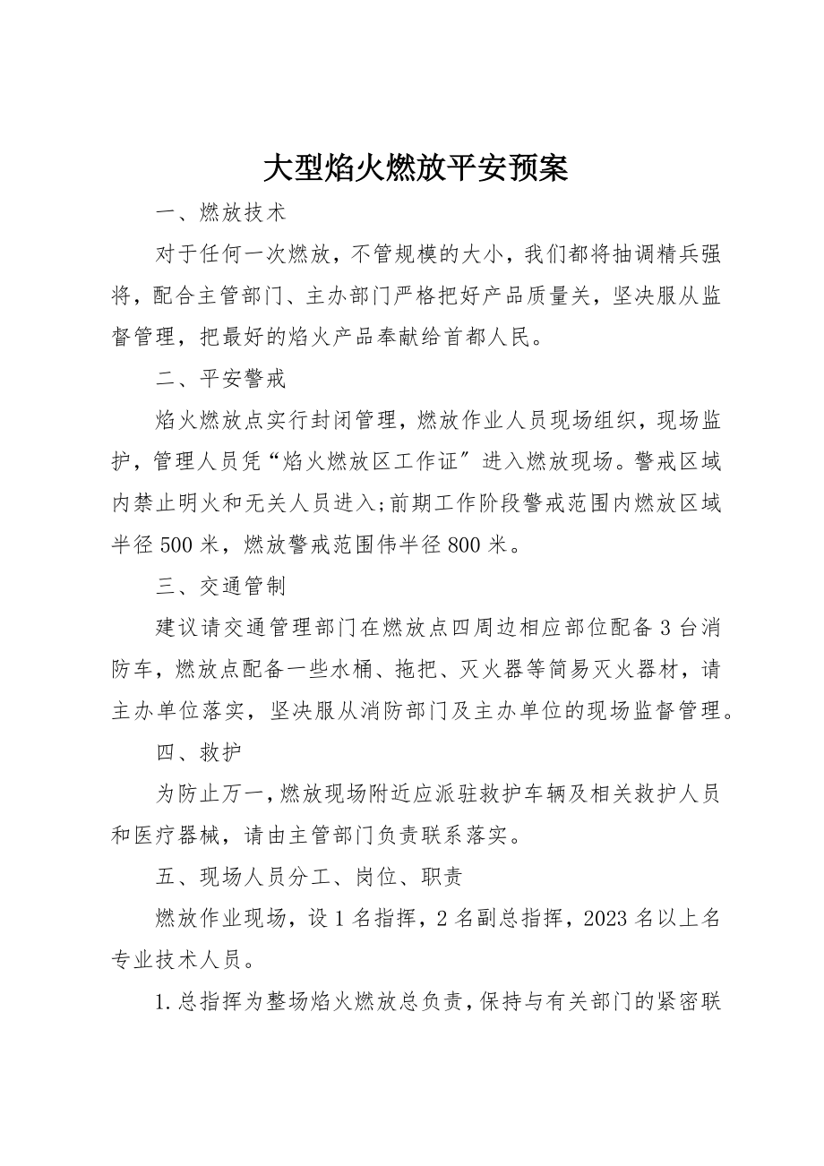 2023年大型焰火燃放安全预案.docx_第1页