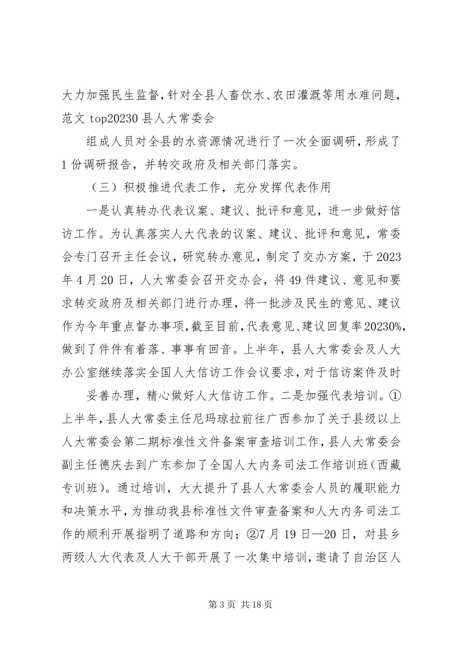 2023年县人大常委会半年工作总结.docx_第3页