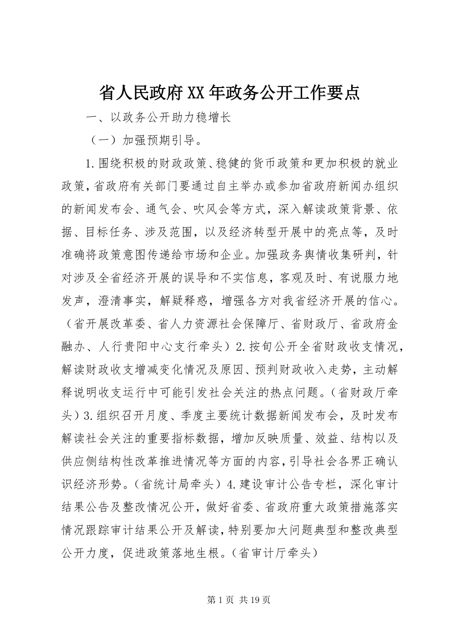 2023年省人民政府政务公开工作要点2.docx_第1页