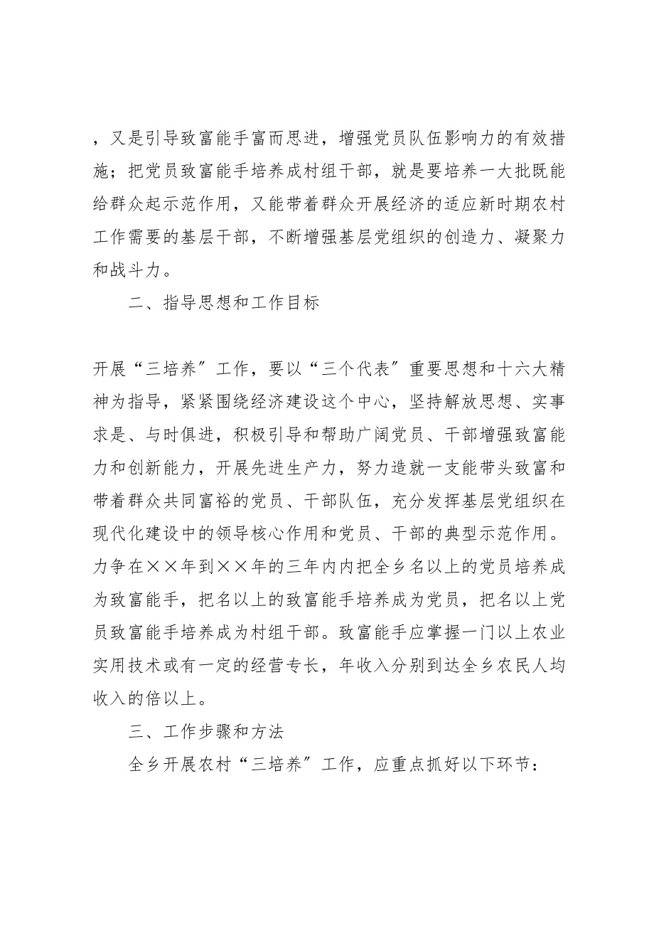 2023年乡镇党基层组织建设三培养活动方案 2.doc_第2页