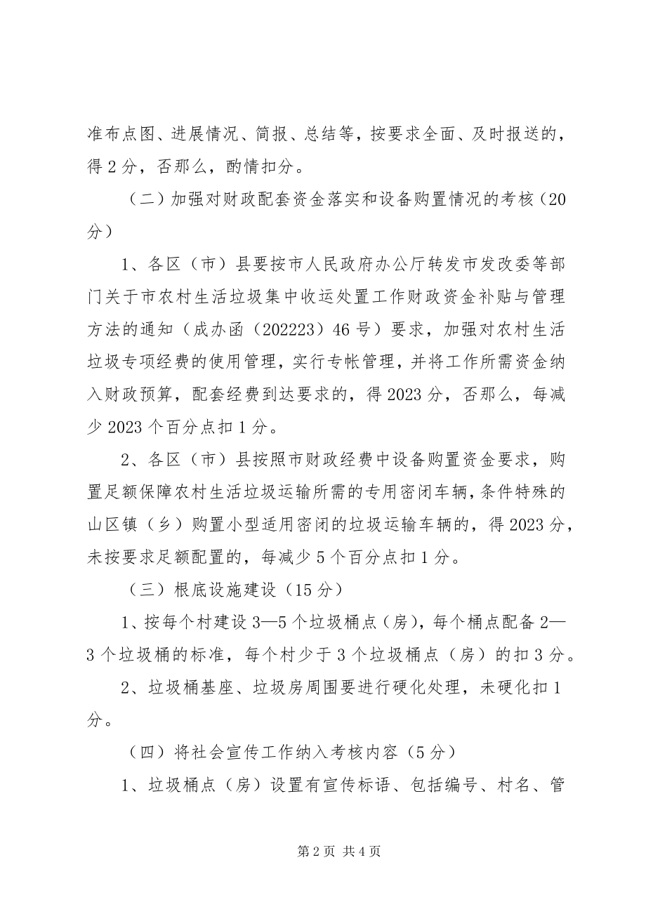 2023年农村生活垃圾收运处理考核工作意见.docx_第2页