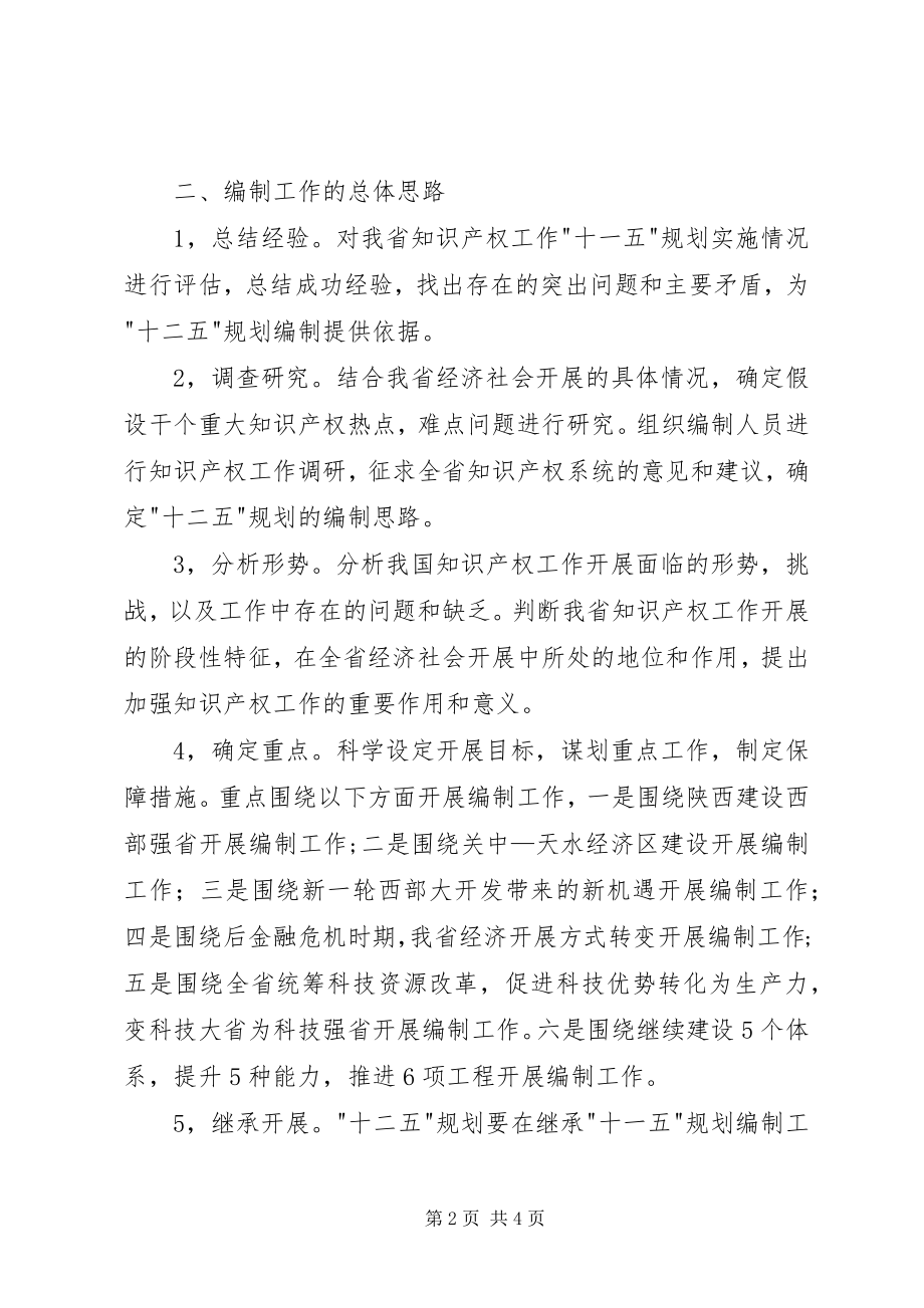 2023年知识产权十二五编制工作计划.docx_第2页