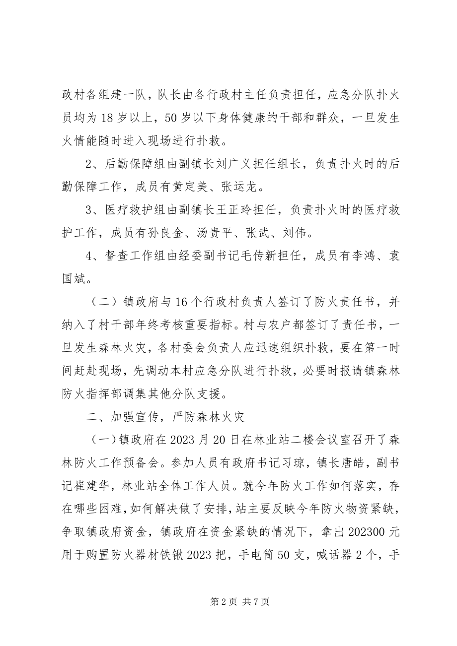 2023年基层乡镇森林防火一工作汇报.docx_第2页