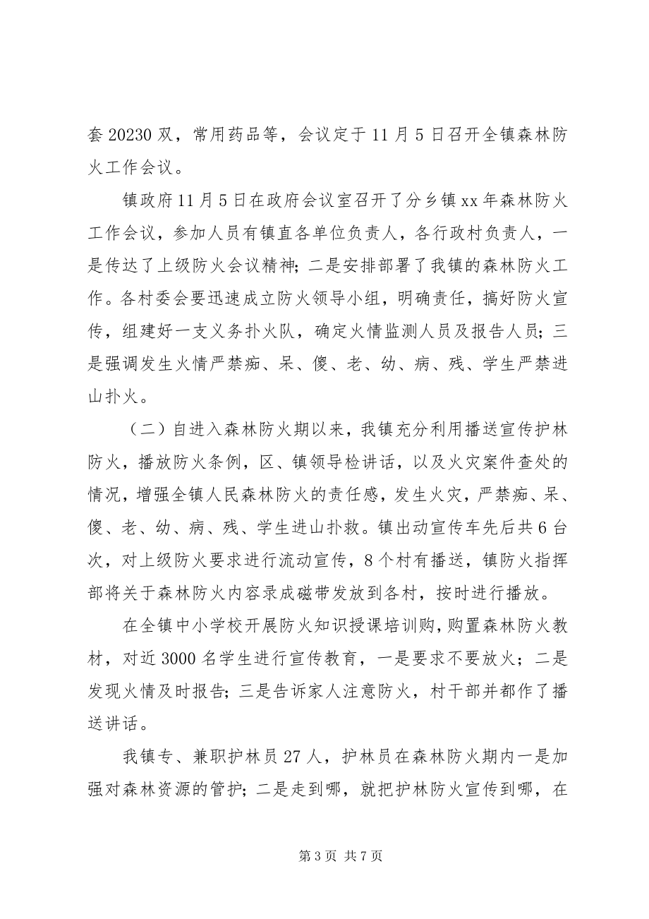 2023年基层乡镇森林防火一工作汇报.docx_第3页