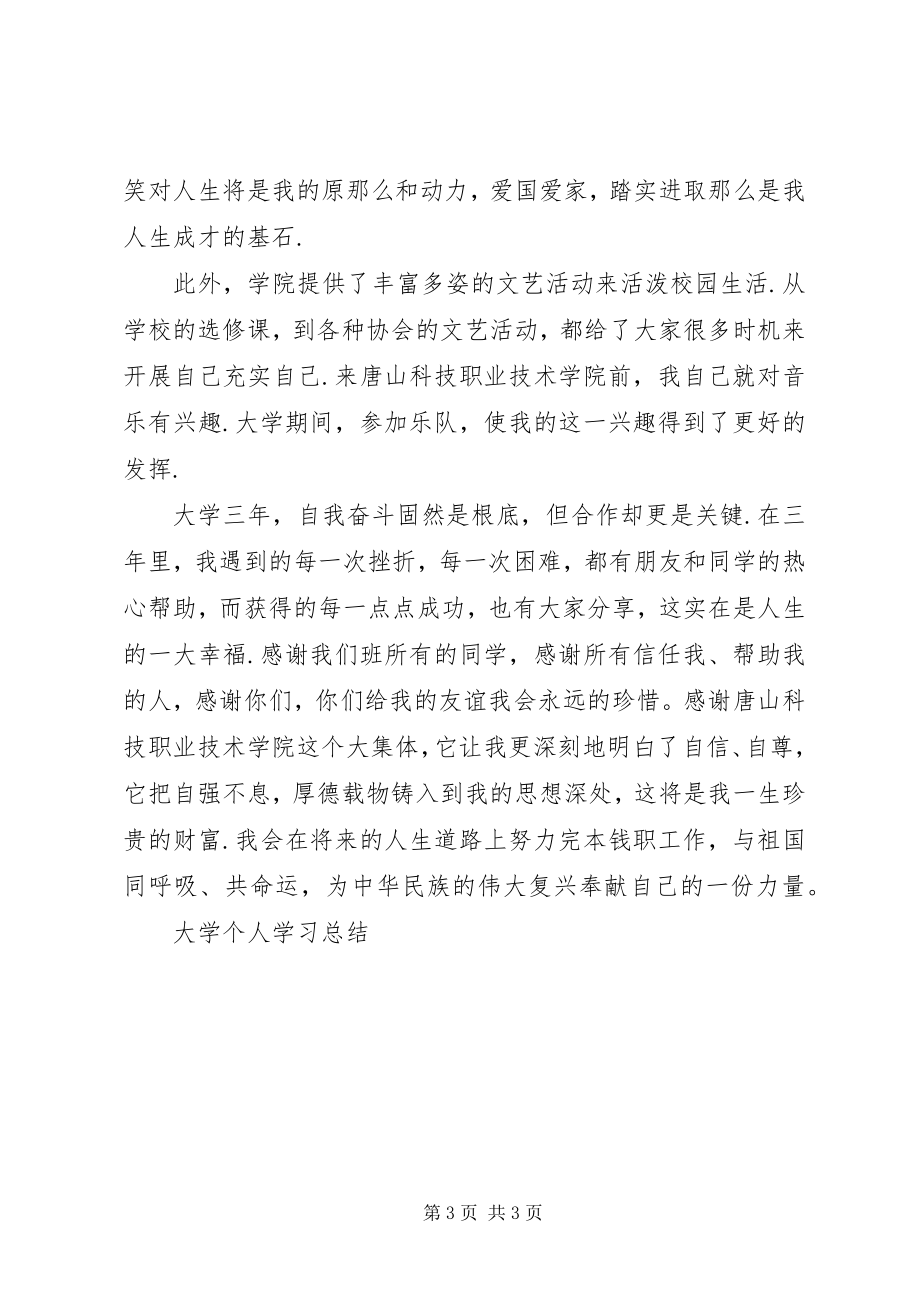 2023年大学三年个人学习总结.docx_第3页